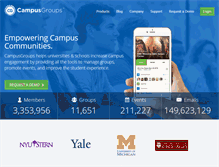 Tablet Screenshot of anderson.campusgroups.com